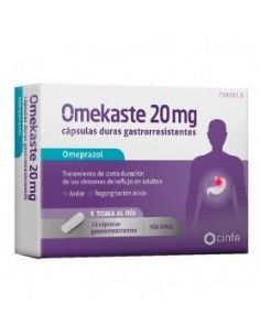Omekaste 20 mg 14 cápsulas...