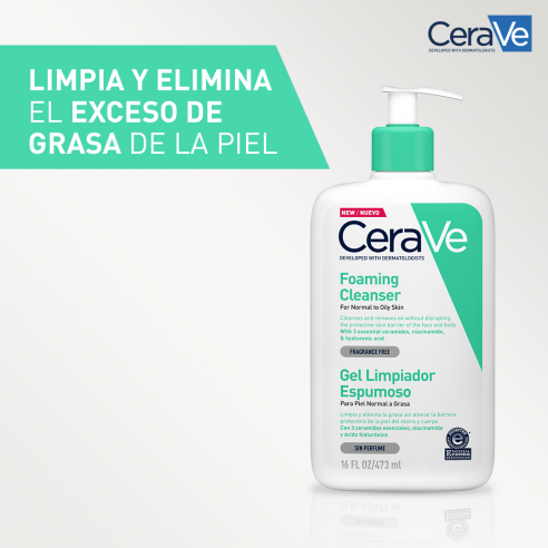 CeraVe Schäumender Gel-Reiniger 473 ml CeraVe Schäumender Gel-Reiniger 473 ml