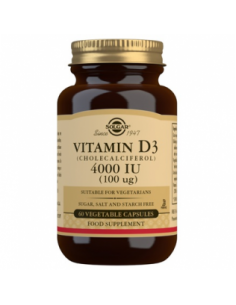 Solgar Vitamina D3 4000 UI...