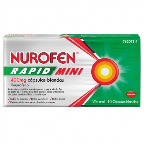 Nurofen Rapid Mini 400 mg 10 Soft... Nurofen Rapid Mini 400 mg 10 Soft...