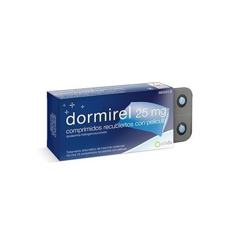 Dormirel 25 mg 16 Überzogene Tabletten