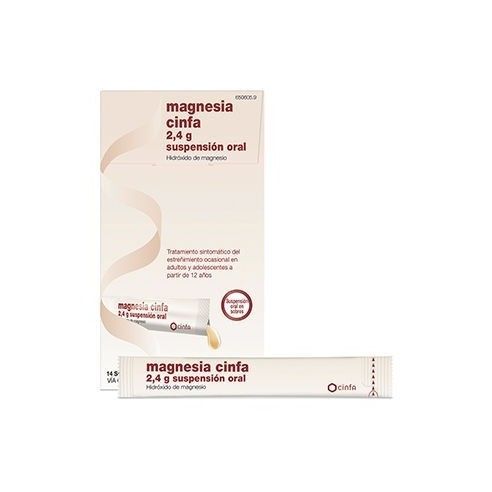 Magnesia cinfa 2,4 g suspension oral...