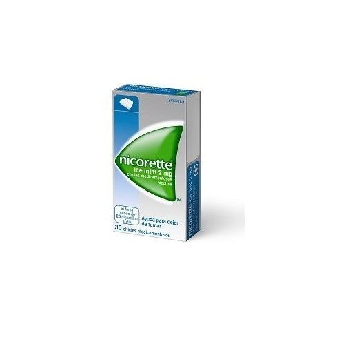 Nicorette ice mint 2 mg chicles...