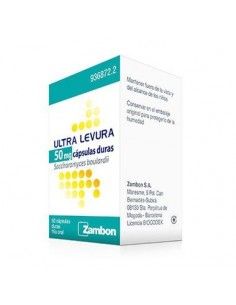 Ultra-levura 50 mg capsulas...